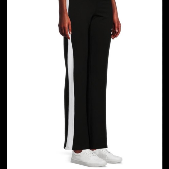 STYLE&CO sport pants black white stripe joggers - Picture 1 of 9